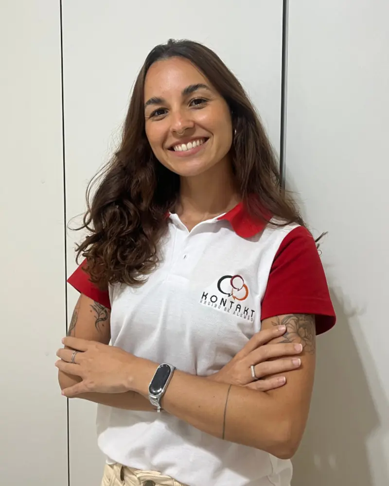 Retrato de Ludmila Monteiro, professora de alemão da KONTAKT